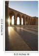 A row of archways against a blue sky and sunlight shining through Wall Mural