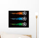 flaming tires Wall Mural
