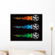 flaming tires Wall Mural