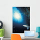 Grey nurse shark turning away from reef wall Wall Mural