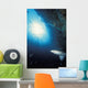Grey nurse shark turning away from reef wall Wall Mural