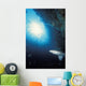 Grey nurse shark turning away from reef wall Wall Mural