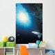 Grey nurse shark turning away from reef wall Wall Mural