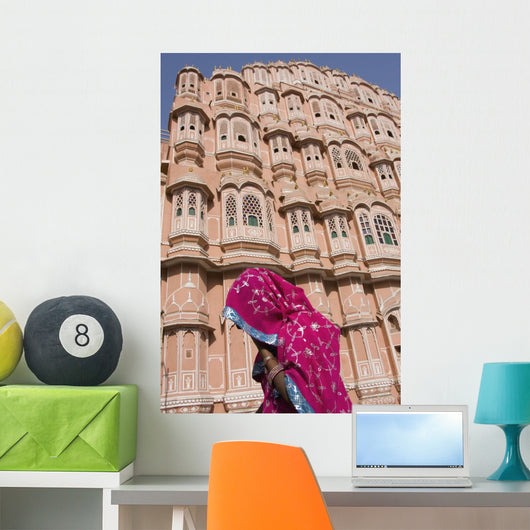 At Hawa Mahal City Palace, Jaipur's most distinctive landmark Wall Mural