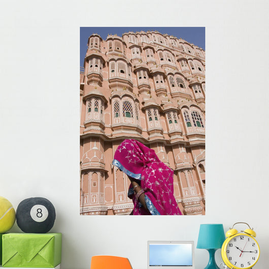 At Hawa Mahal City Palace, Jaipur's most distinctive landmark Wall Mural