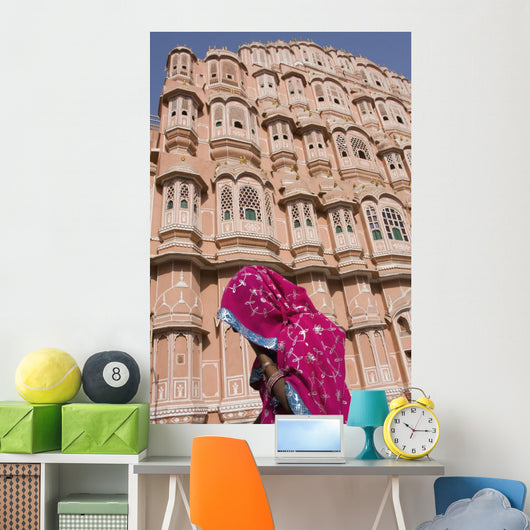 At Hawa Mahal City Palace, Jaipur's most distinctive landmark Wall Mural