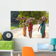 Group of women carrying firewood near Bijaipur2 Rajasthan India Wall Mural