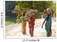 Group of women carrying firewood near Bijaipur2 Rajasthan India Wall Mural