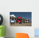 Traditional beach huts on the seafront at Southwold, Suffolk, UK Wall Mural