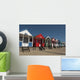 Traditional beach huts on the seafront at Southwold, Suffolk, UK Wall Mural