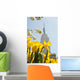 Views Of The Empire State Building And Flowers In Springtime Wall Mural