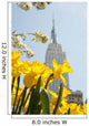 Views Of The Empire State Building And Flowers In Springtime Wall Mural