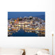 Greece, Crete, View of Lake Vouismeni and town at dusk Wall Mural