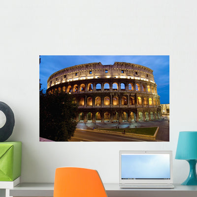 Europe Italy Rome Colosseum Wall Mural shown on a wall