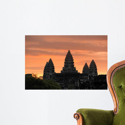 Cambodia Siem Reap Angkor shown on a wall