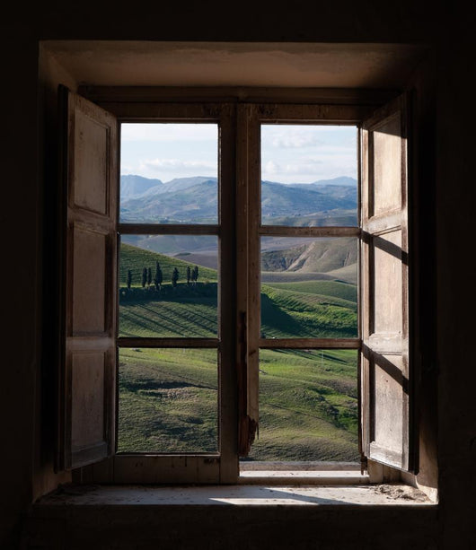 Landscape Trough the Window Wall Mural