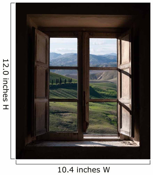 Landscape Trough the Window Wall Mural