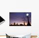 Sunset Behind Big Ben And The Houses Of Parliament, Wall Mural