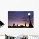 Sunset Behind Big Ben And The Houses Of Parliament, Wall Mural