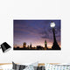 Sunset Behind Big Ben And The Houses Of Parliament, Wall Mural