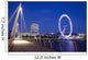 View of the London Eye from the Hungerford Bridge Wall Mural