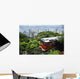 View Of Peak Tram Arriving At The Top Of The Victoria Peak Wall Mural