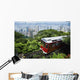View Of Peak Tram Arriving At The Top Of The Victoria Peak Wall Mural