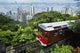 View Of Peak Tram Arriving At The Top Of The Victoria Peak Wall Mural