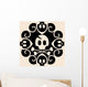 abstract skull and crossbones decoration Wall Decal
