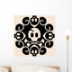 abstract skull and crossbones decoration Wall Decal