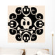 abstract skull and crossbones decoration Wall Decal