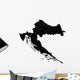 Black Map Croatia
