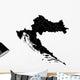 Black Map Croatia