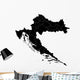 Black Map Croatia