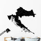 Black Map Croatia