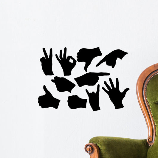 collection of hands Wall Decal