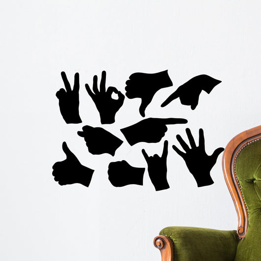 collection of hands Wall Decal