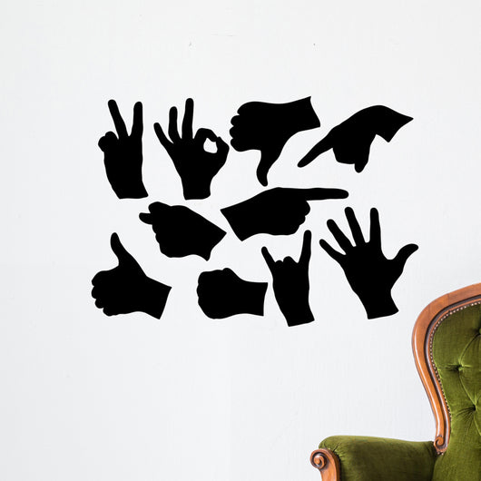 collection of hands Wall Decal