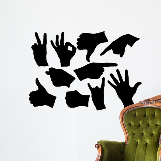collection of hands Wall Decal