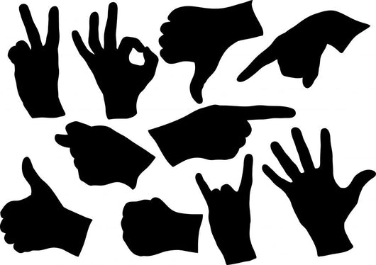 collection of hands Wall Decal