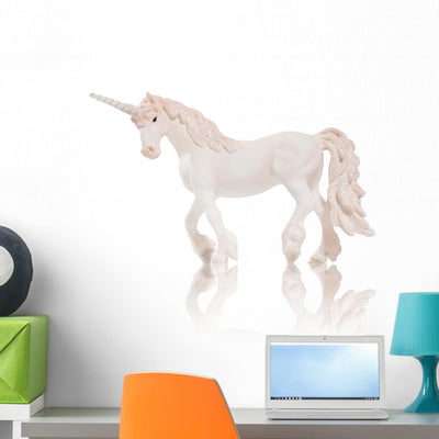 Unicorn shown on a wall