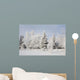 Trees Covered With Snow And Frost Wall Mural
