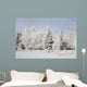 Trees Covered With Snow And Frost Wall Mural