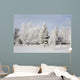 Trees Covered With Snow And Frost Wall Mural