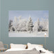 Trees Covered With Snow And Frost Wall Mural