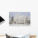 Trees Covered With Snow And Frost Wall Mural