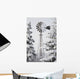 Old Windmill And Trees Covered With Snow And Frost Wall Mural