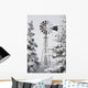 Old Windmill And Trees Covered With Snow And Frost Wall Mural