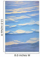 Detail Of Ripple Pattern In The Snow At Sunrise Wall Mural