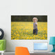 18-Month-Old Boy In Dandelion Field Wall Mural